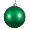 Green Matte UV Drilled Ball Ornament, 2.75 in. - 12 per Bag